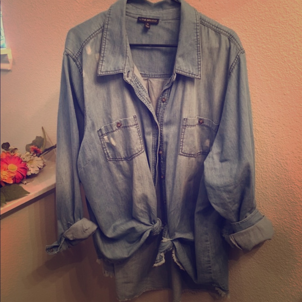 Button up denim shirt